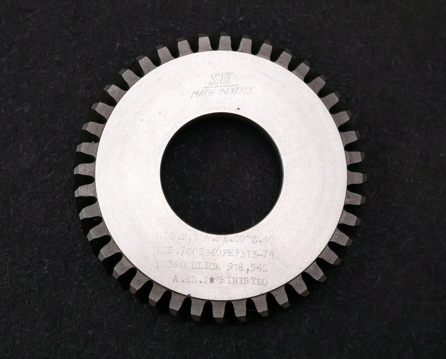Bild des Artikels S.U.-Scheibenschneidrad-Treppenschliff-m=-2,5mm-20°-EGW-Z=-40-Ø111x17xØ1-3/4"