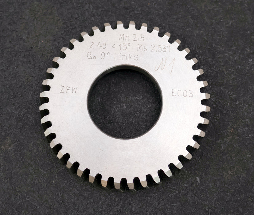 Bild des Artikels ZFW-Scheibenschneidrad-Treppenschliff-m=-2,5mm-15°-EGW-Z=-40