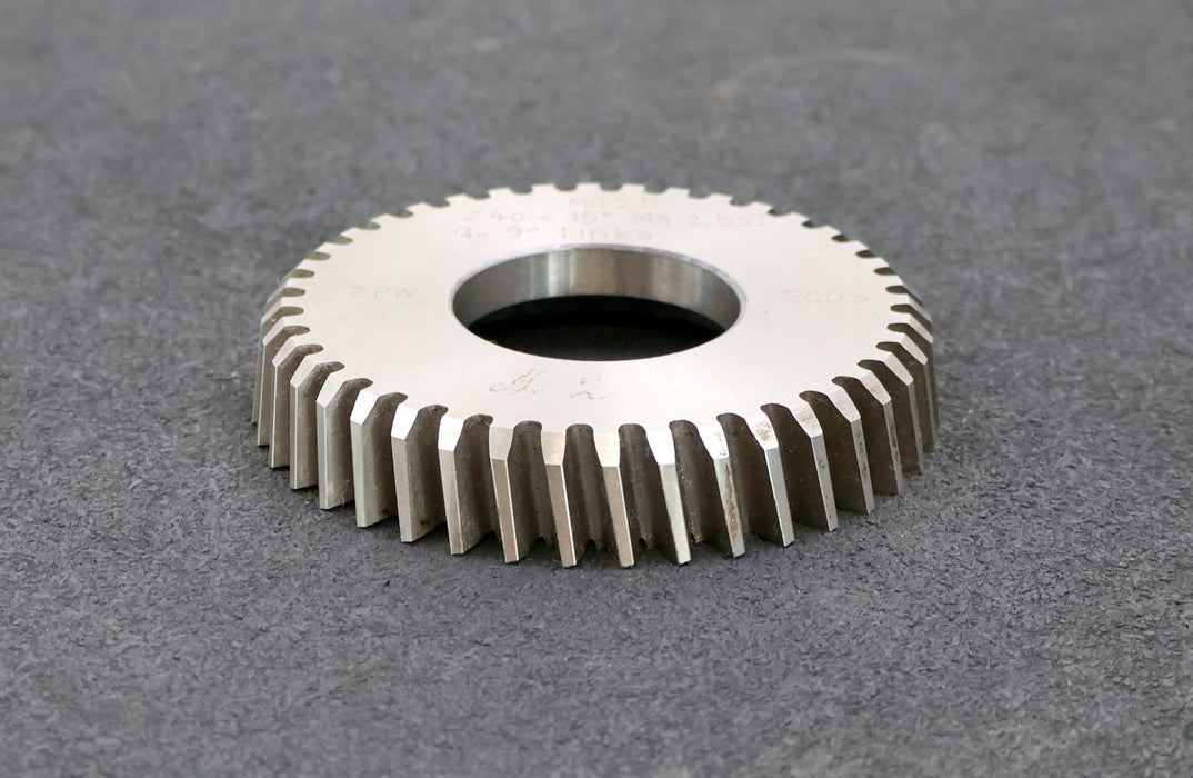Bild des Artikels ZFW-Scheibenschneidrad-mit-Treppenschliff-gear-shaper-m=-2,5mm-15°-EGW-Z=-40