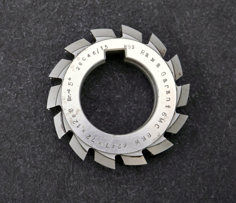 Bild des Artikels RAXA-GARANT-Keilwellen-Formfräser-8-Keile-62f7x72x12e8mm-mit-Höcker-Ø76x20xØ40mm