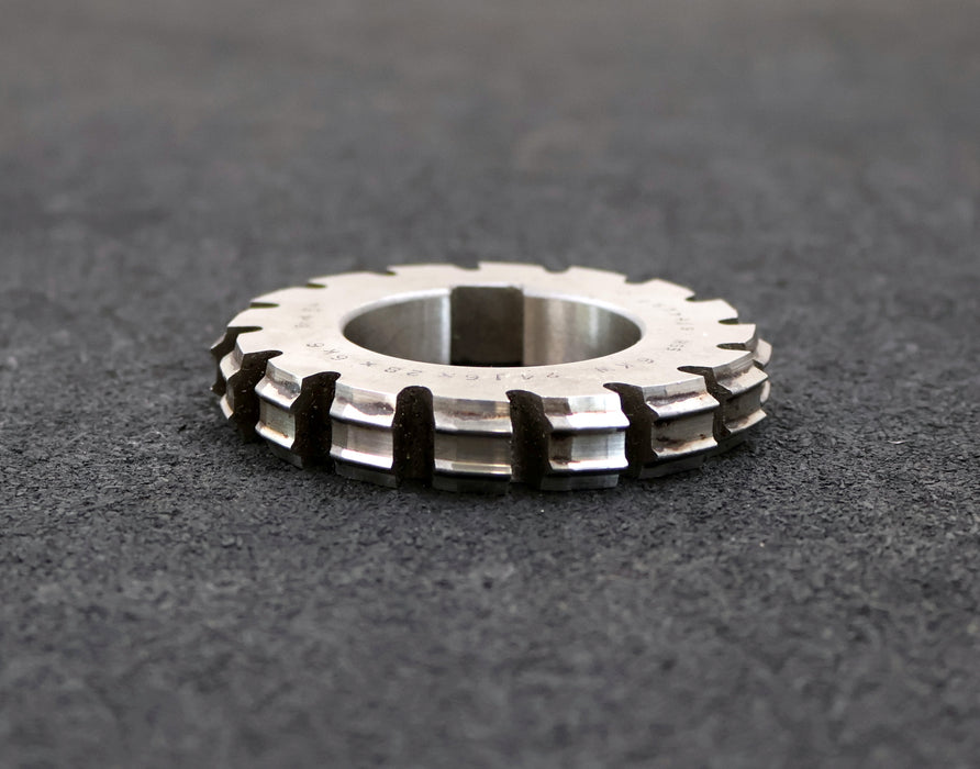 Bild des Artikels RAXA-GARANT-Keilwellen-Formfräser-6-Keile-24j6x28x6k6mm-mit-Höcker-Ø76x12xØ40mm