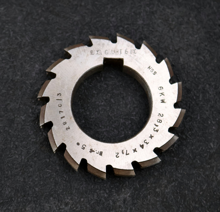 Bild des Artikels RAXA-GARANT-Keilwellen-Formfräser-6-Keile-28,3x34x7,2mm-mit-Höcker-Ø76x12xØ40mm
