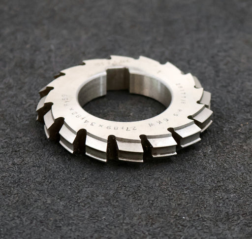 Bild des Artikels RAXA-GARANT-Keilwellen-Formfräser-6-Keile-27,89x34,82x8,59mm-Höcker-Ø76x12xØ40mm