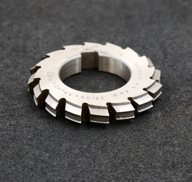 Bild des Artikels RAXA-GARANT-Keilwellen-Formfräser-6-Keile-27,89x34,82x8,59mm-Höcker-Ø76x12xØ40mm