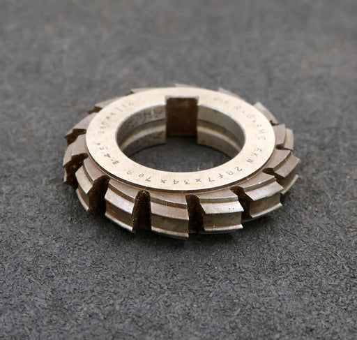 Bild des Artikels RAXA-GARANT-Keilwellen-Formfräser-6-Keile-28f7x34x7e8mm-mit-Höcker-Ø76x16xØ40mm