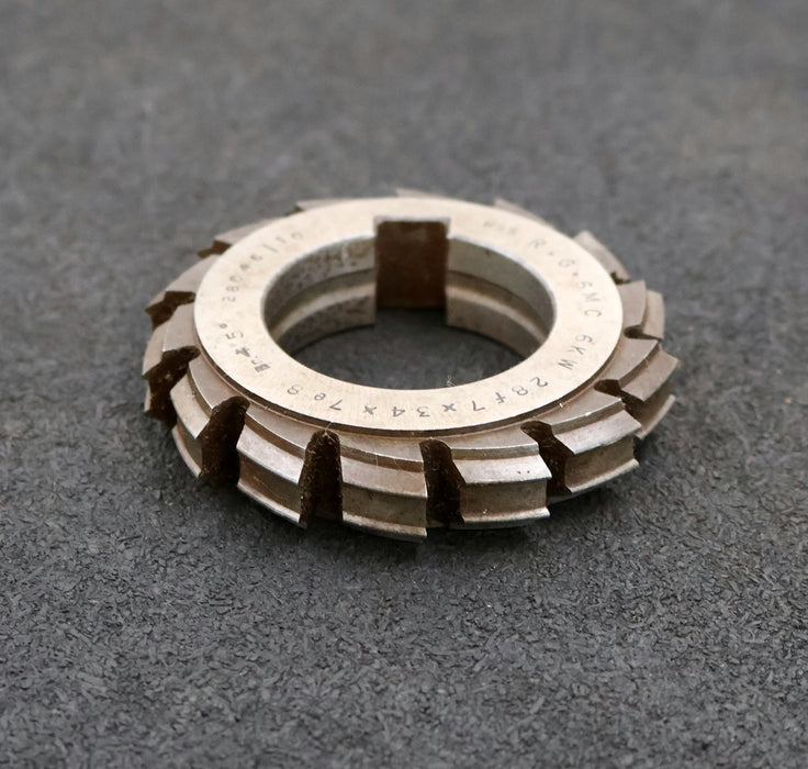 Bild des Artikels RAXA-GARANT-Keilwellen-Formfräser-6-Keile-28f7x34x7e8mm-mit-Höcker-Ø76x16xØ40mm