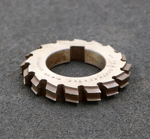 Bild des Artikels RAXA-GARANT-Keilwellen-Formfräser-8-Keile-36f7x42x7e8mm-mit-Höcker-Ø76x12xØ40mm