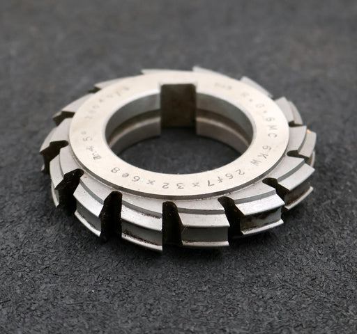 Bild des Artikels RAXA-GARANT-Keilwellen-Formfräser-6-Keile-26f7x32x6e8mm-mit-Höcker-Ø76x16xØ40mm