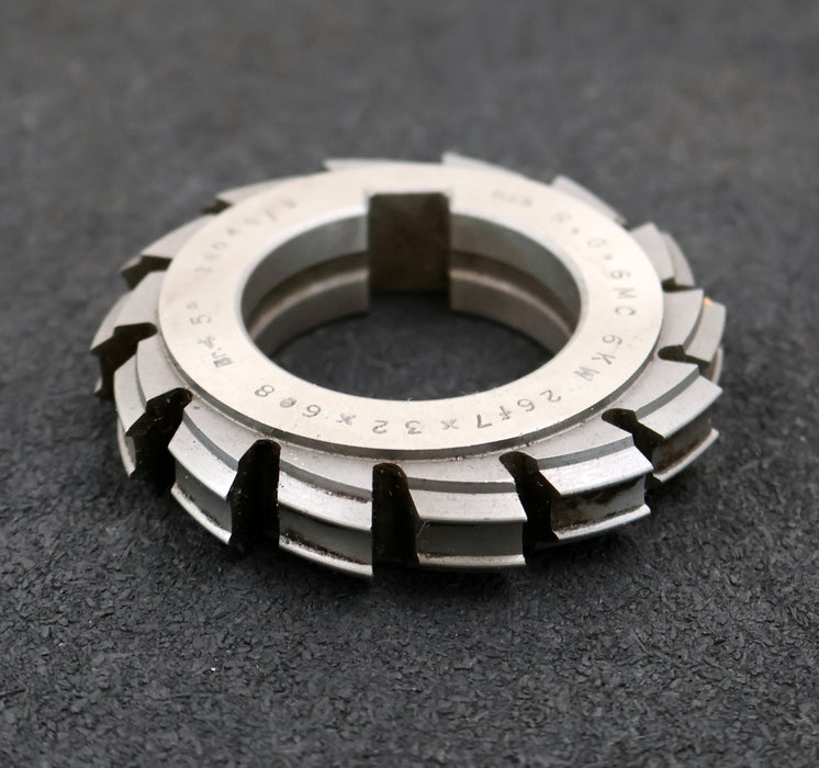 Bild des Artikels RAXA-GARANT-Keilwellen-Formfräser-6-Keile-26f7x32x6e8mm-mit-Höcker-Ø76x16xØ40mm