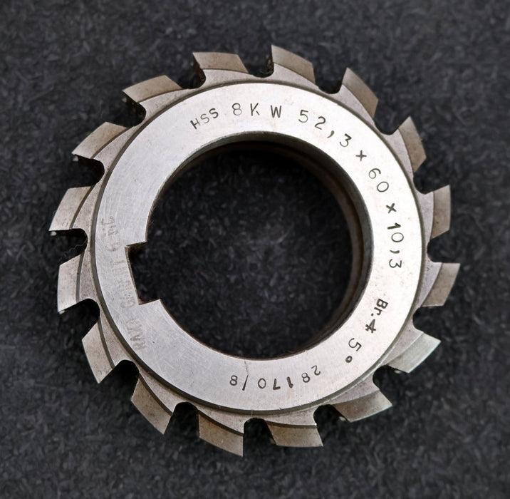 Bild des Artikels RAXA-GARANT-Keilwellen-Formfräser-8-Keile-52,3x60x10,3mm-Ø76x20xØ40mm-mit-Höcker