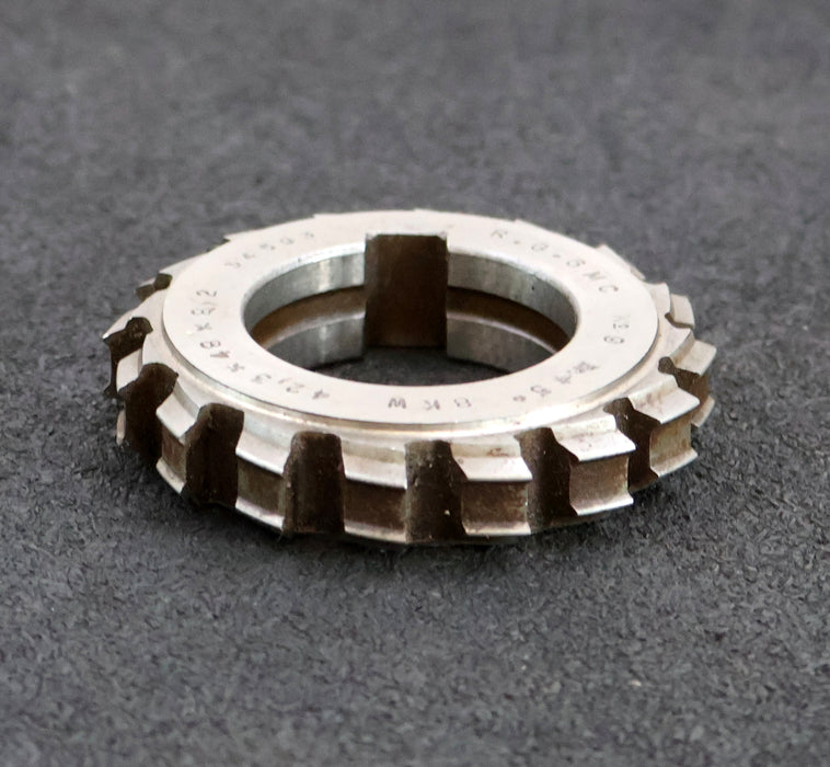Bild des Artikels RAXA-GARANT-Keilwellen-Formfräser-6-Keile-21f7x25x5e8mm-Ø76x12xØ40mm-mit-Höcker-
