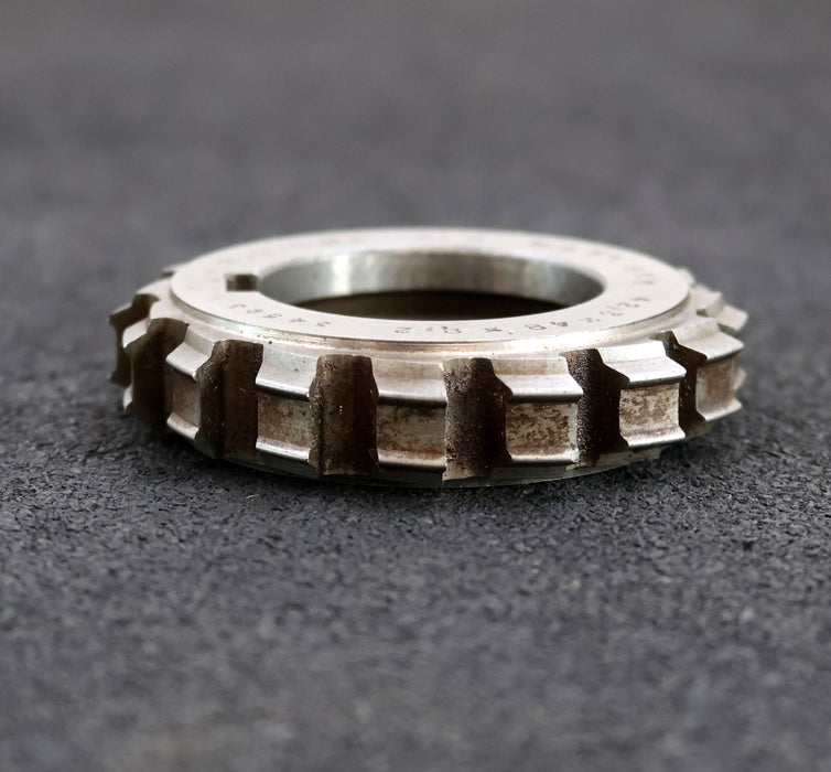 Bild des Artikels RAXA-GARANT-Keilwellen-Formfräser-6-Keile-21f7x25x5e8mm-Ø76x12xØ40mm-mit-Höcker-