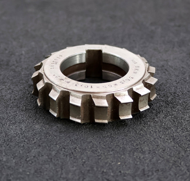 Bild des Artikels RAXA-GARANT-Keilwellen-Formfräser-8-Keile-56,3x65x10,3mm-mit-Höcker-Ø76x20xØ40mm