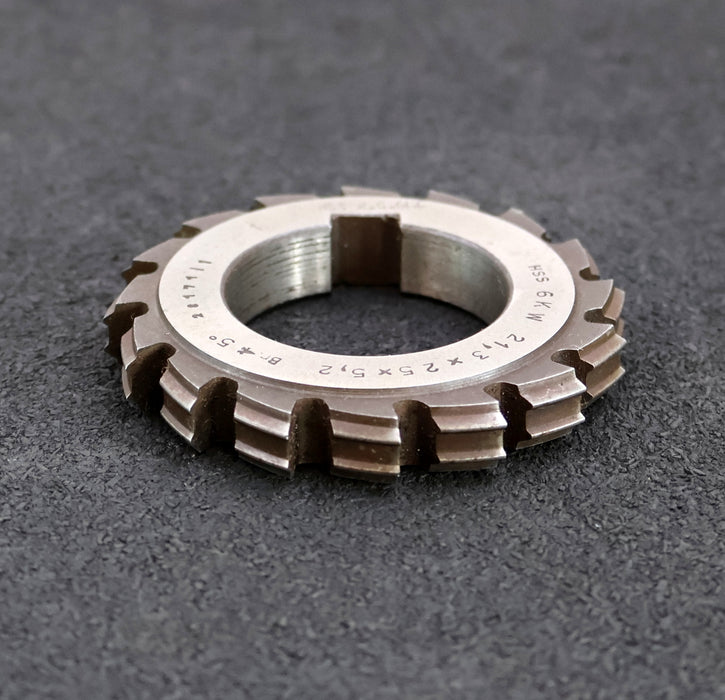 Bild des Artikels RAXA-GARANT-Keilwellen-Formfräser-6-Keile-21,3x25x5,2mm-mit-Höcker-Ø76x12xØ40mm