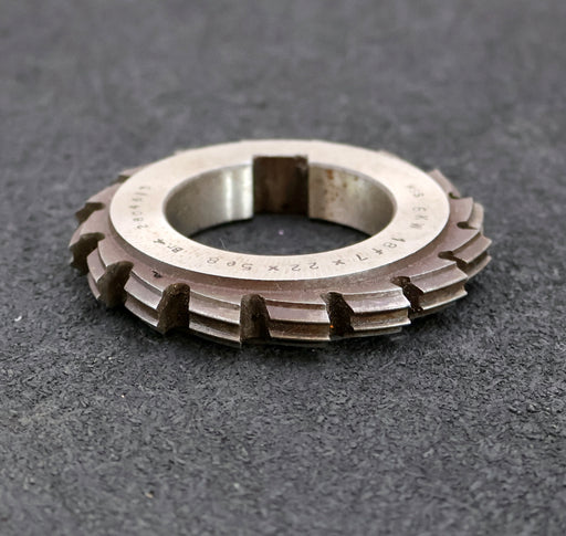 Bild des Artikels Keilwellen-Formfräser-6-Keile-18f7x22x5e8mm-mit-Höcker-Ø76x12xØ40mm-mit-LKN