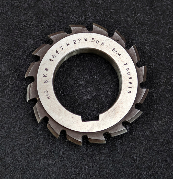Bild des Artikels Keilwellen-Formfräser-6-Keile-18f7x22x5e8mm-mit-Höcker-Ø76x12xØ40mm-mit-LKN