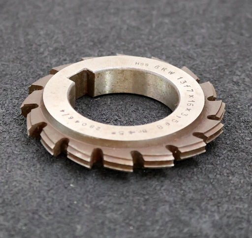 Bild des Artikels Keilwellen-Formfräser-6-Keile-13f7x16x3,5e8mm-mit-Höcker-Ø76x12xØ40mm-mit-LKN