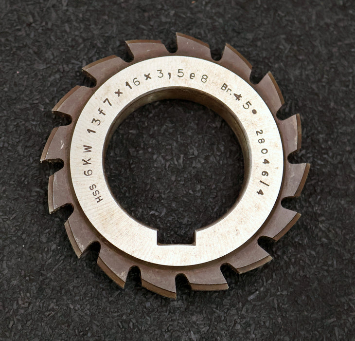 Bild des Artikels Keilwellen-Formfräser-6-Keile-13f7x16x3,5e8mm-mit-Höcker-Ø76x12xØ40mm-mit-LKN