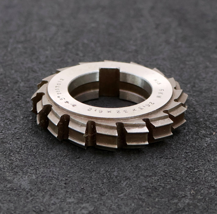 Bild des Artikels Keilwellen-Formfräser-6-Keile-26,3x32x6,2mm-mit-Höcker-Ø76x12xØ40mm-mit-LKN