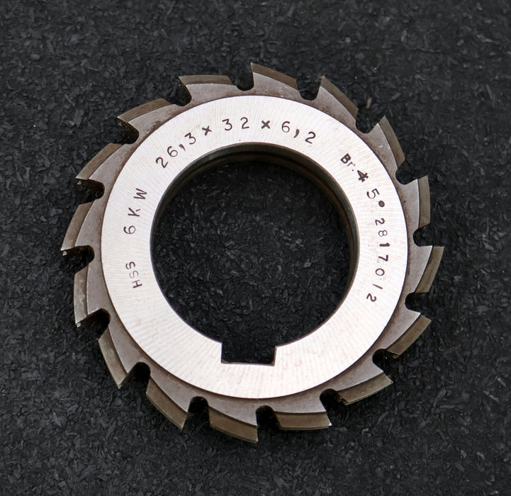 Bild des Artikels Keilwellen-Formfräser-6-Keile-26,3x32x6,2mm-mit-Höcker-Ø76x12xØ40mm-mit-LKN