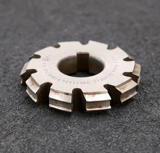 Bild des Artikels FETTE-Keilwellen-Formfräser-6-Keile-29h11x34,9f8x8,7c9mm-mit-Höcker-Ø60x11xØ22mm
