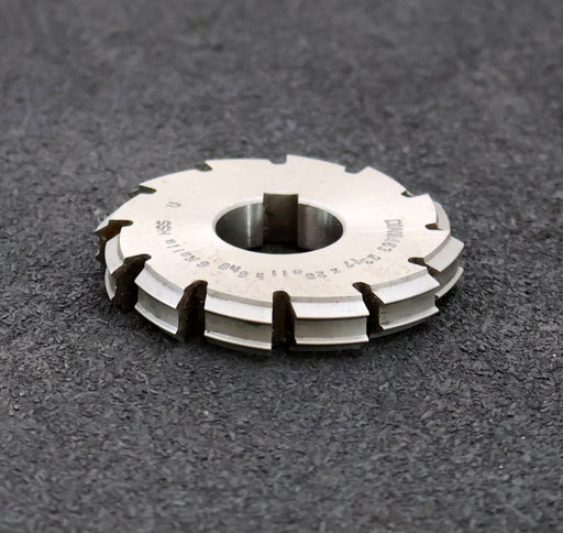 Bild des Artikels Keilwellen-Formfräser-6-Keile-23f7x28a11x6h8mm-mit-Höcker-Ø64x10xØ22mm-mit-LKN