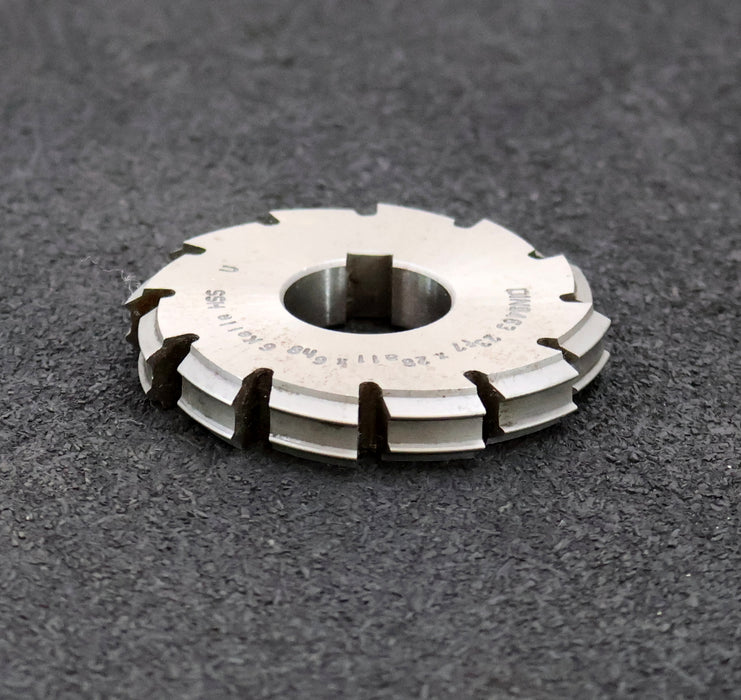 Bild des Artikels Keilwellen-Formfräser-6-Keile-23f7x28a11x6h8mm-mit-Höcker-Ø64x10xØ22mm-mit-LKN