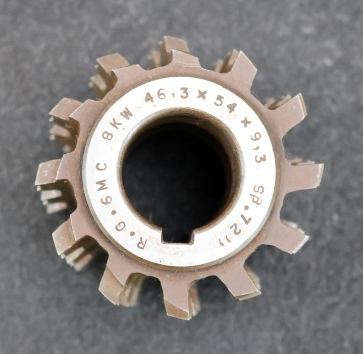 Bild des Artikels RAXA-GARANT-Keilwellen-Wälzfräser-8-Keile-46,3x54x9,3mm-mit-Höcker-Ø68x57xØ27mm