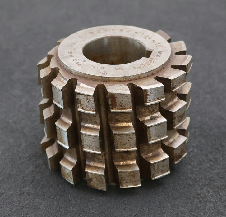 Bild des Artikels Keilwellen-Wälzfräser-10-Keile-82,2x92x12,2mm-mit-Höcker-Ø100x80xØ40mm-LKN