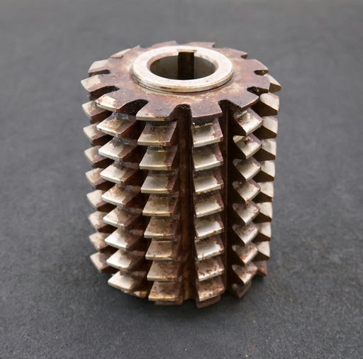 Bild des Artikels PWS-Zahnrad-Wälzfräser-gear-hob-m=-5mm-20°-EGW-Ø124x150xØ40mm-mit-LKN-BP-III