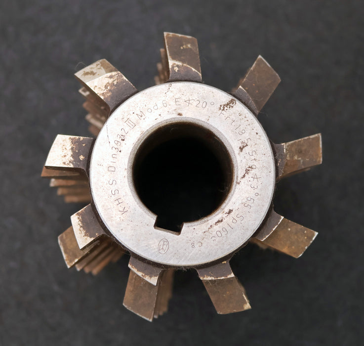 Bild des Artikels FETTE-Zahnrad-Wälzfräser-gear-hob-m=-6mm-20°-EGW-Ø99x100xØ32mm-mit-LKN-BP-III