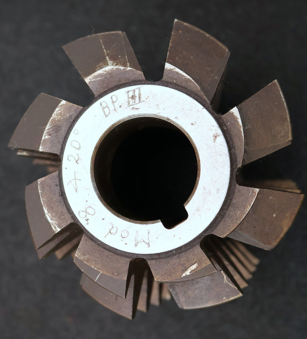 Bild des Artikels STRASMANN-Zahnrad-Wälzfräser-gear-hob-m=-8mm-20°-EGW-Ø124x138xØ40mm-mit-LKN