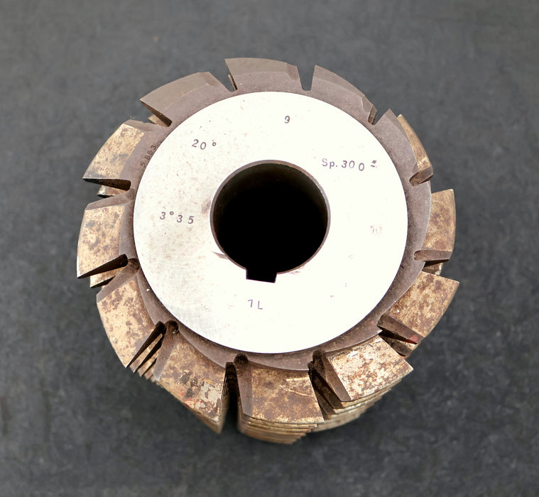 Bild des Artikels Zahnrad-Wälzfräser-gear-hob-m=-9mm-20°-EGW-Ø180x211xØ50mm-mit-LKN-12-Spannuten