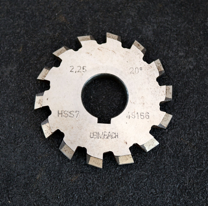 Bild des Artikels LEIMBACH-Zahnstangen-Formfräser-m=-2,25mm-20°-EGW-Ø85x8xØ27mm-mit-LKN