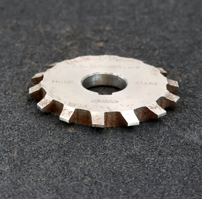 Bild des Artikels LEIMBACH-Zahnstangen-Formfräser-rack-milling-cutter-m=-2,5mm-20°-EGW-Ø76x8xØ22mm