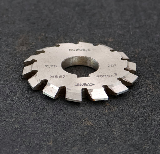 Bild des Artikels LEIMBACH-Zahnstangen-Formfräser-m=-2,75mm-20°-EGW-Ø85x8,5xØ27mm