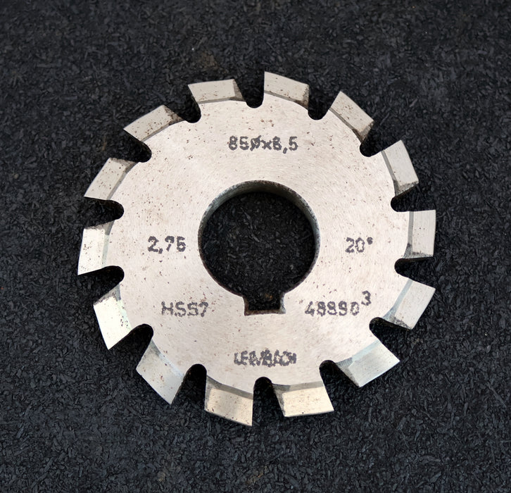 Bild des Artikels LEIMBACH-Zahnstangen-Formfräser-m=-2,75mm-20°-EGW-Ø85x8,5xØ27mm