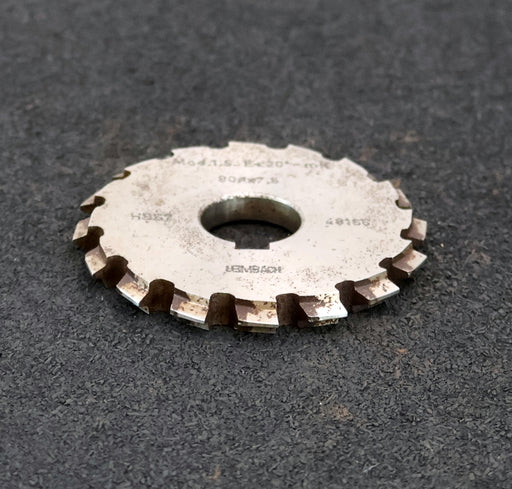 Bild des Artikels LEIMBACH-Zahnstangen-Formfräser-m=-1,5mm-20°-EGW-Ø80x7,5xØ22mm-16-Spannuten