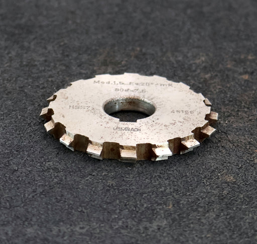 Bild des Artikels LEIMBACH-Zahnstangen-Formfräser-m=-1,5mm-20°-EGW-Ø80x7,5xØ22mm-