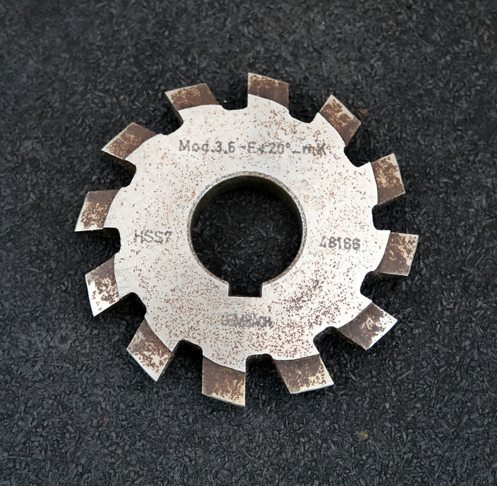 Bild des Artikels LEIMBACH-Zahnstangen-Formfräser-m=-3,5mm-20°-EGW-Ø85x11,5xØ27mm