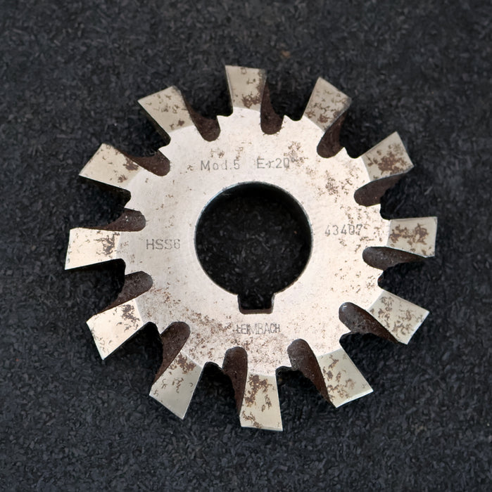 Bild des Artikels LEIMBACH-Zahnstangen-Formfräser-rack-milling-cutter-m=-5mm-20°-EGW-Ø91x13xØ27mm-