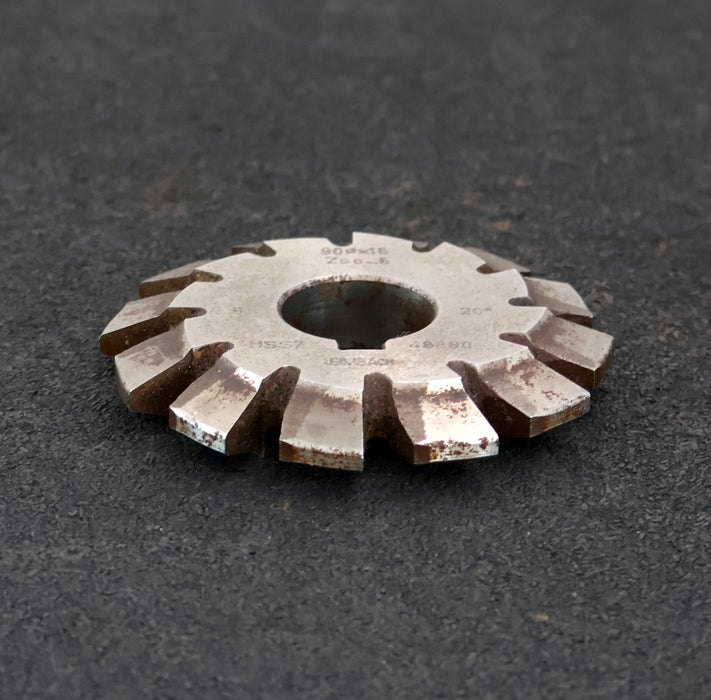 Bild des Artikels LEIMBACH-Zahnstangen-Formfräser-rack-milling-cutter-m=-5mm-20°-EGW-Ø90x15xØ27mm