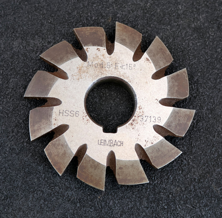 Bild des Artikels LEIMBACH-Zahnstangen-Formfräser-rack-milling-cutter-m=-5mm-15°-EGW-Ø96x12xØ27mm