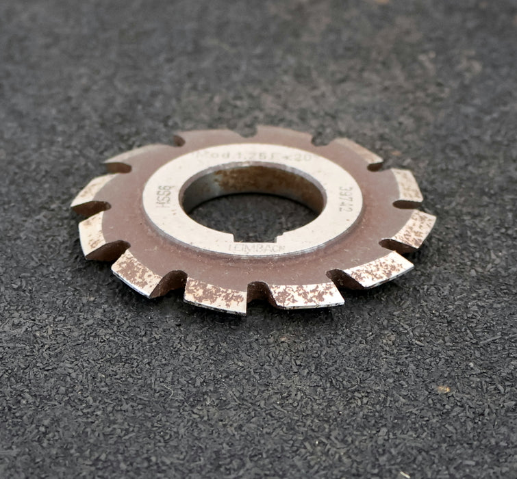 Bild des Artikels LEIMBACH-Zahnstangen-Formfräser-m=-1,25mm-20°-EGW-Ø70x7,5xØ27mm-12-Spannuten