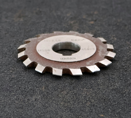 Bild des Artikels LEIMBACH-Zahnstangen-Formfräser-m=-1,5mm-20°-EGW-16-Spannuten-Ø80x7,5xØ22mm
