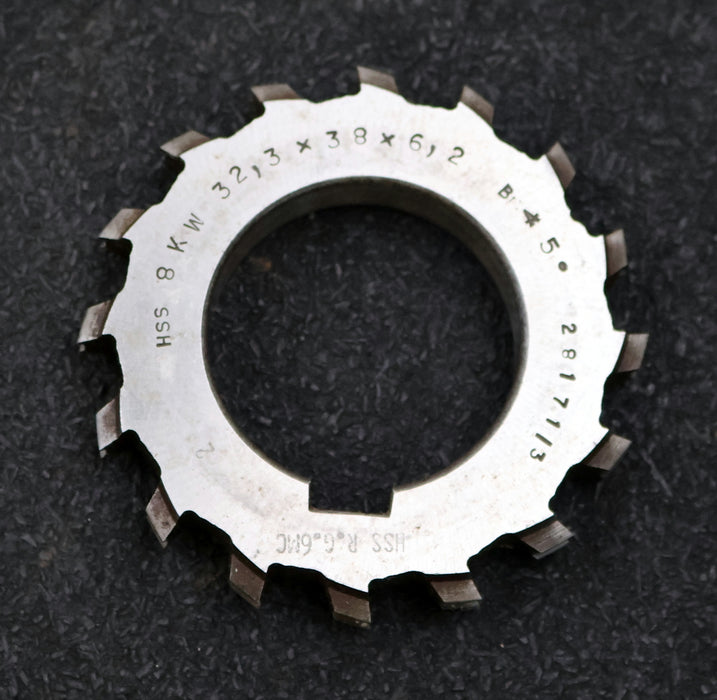 Bild des Artikels RAXA-GARANT-Keilwellen-Formfräser-8-Keile-32,3x38x6,2mm-mit-Höcker