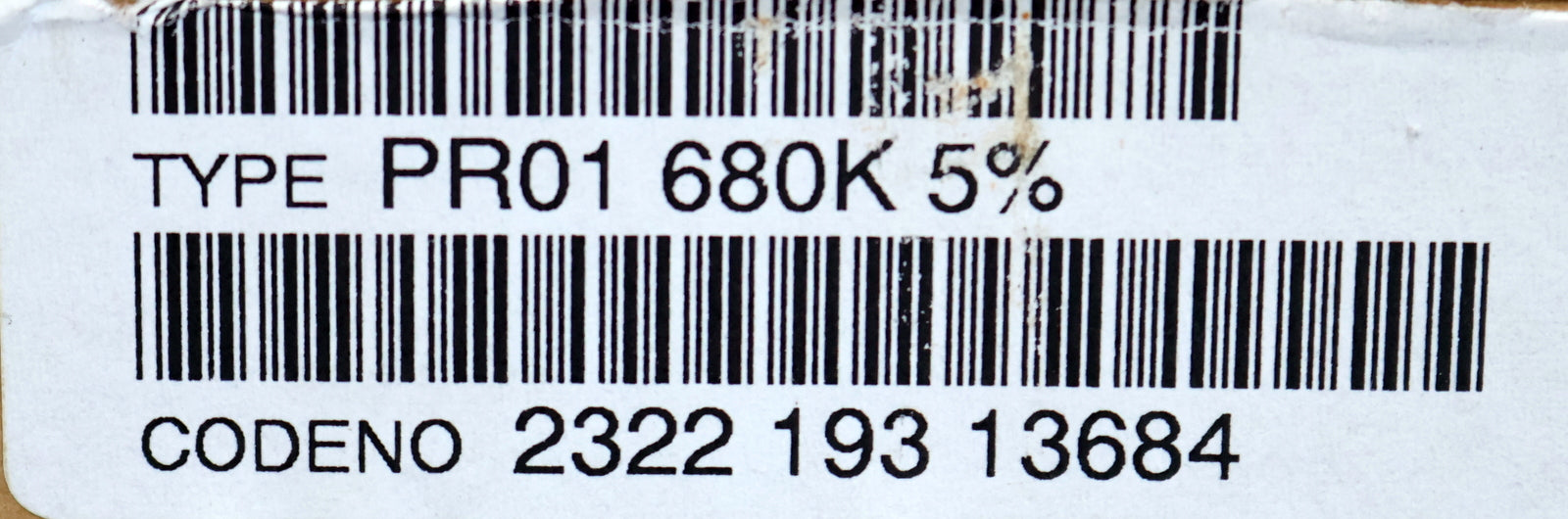 Bild des Artikels 500x-Metallschichtwiderstände-680kΩ-680000-Ohm-Toleranz-5%-Model-PR01-unbenutzt