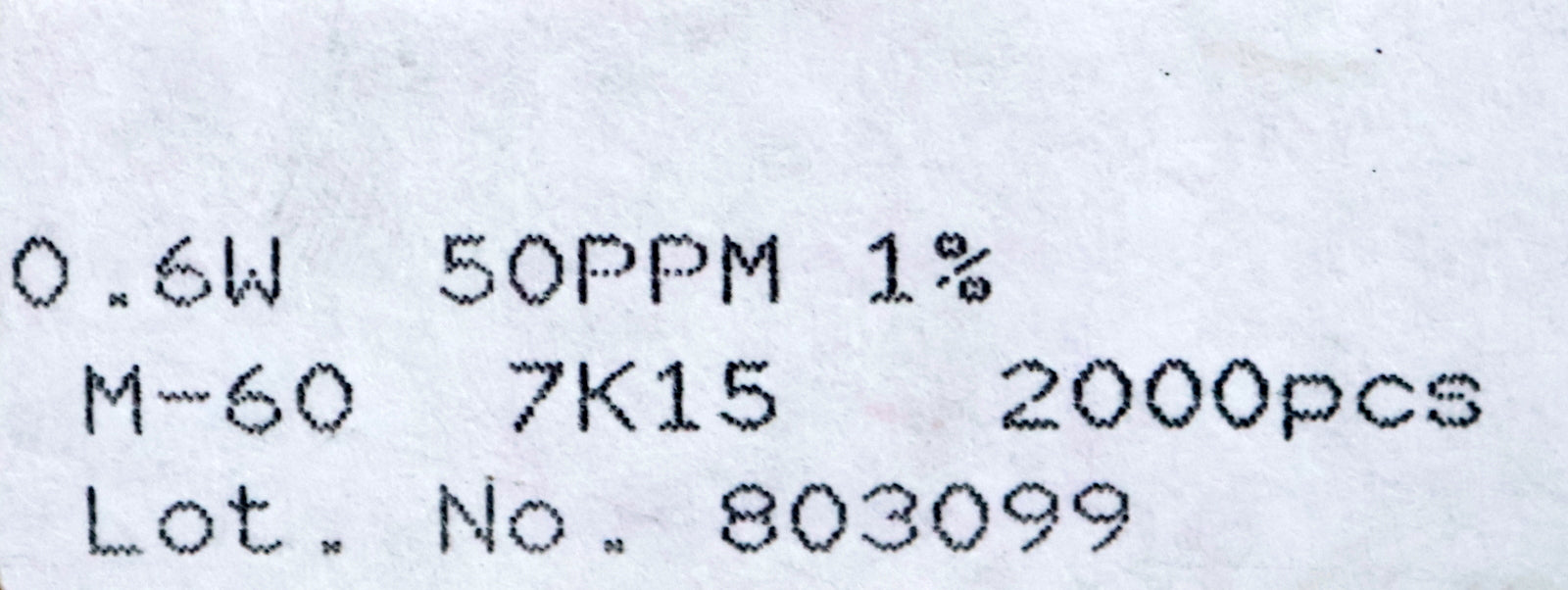 Bild des Artikels FIRSTOHM-1000x-Metallschichtwiderstände-7,15kΩ-0,6W-50PPM-7150-Ohm-Toleranz-1%