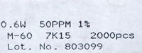 Bild des Artikels FIRSTOHM-1000x-Metallschichtwiderstände-7,15kΩ-0,6W-50PPM-7150-Ohm-Toleranz-1%