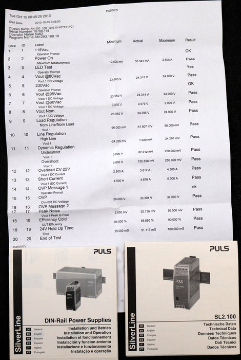 Bild des Artikels PULS-Power-Supply-SL-2,5-SL2.100-115/230VAC-1,3/0,7A-50-60Hz-unbenutzt-in-OVP